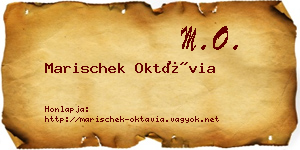 Marischek Oktávia névjegykártya